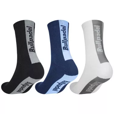 Bullpadel BP265 I Socken Schwarz / Marineblau / Wei&szlig; 3er-Pack