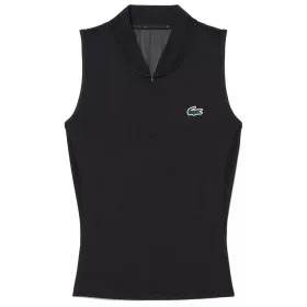 Lacoste Tennis Polo &auml;rmellos Damen Schwarz