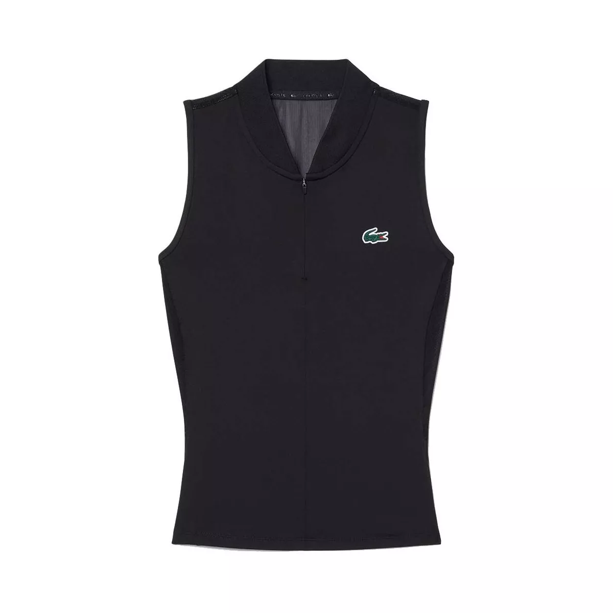 Lacoste Tennis Polo &auml;rmellos Damen Schwarz