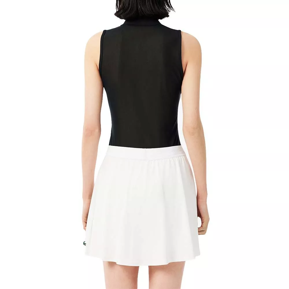 Lacoste Tennis Polo &auml;rmellos Damen Schwarz