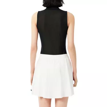 Lacoste Tennis Polo &auml;rmellos Damen Schwarz