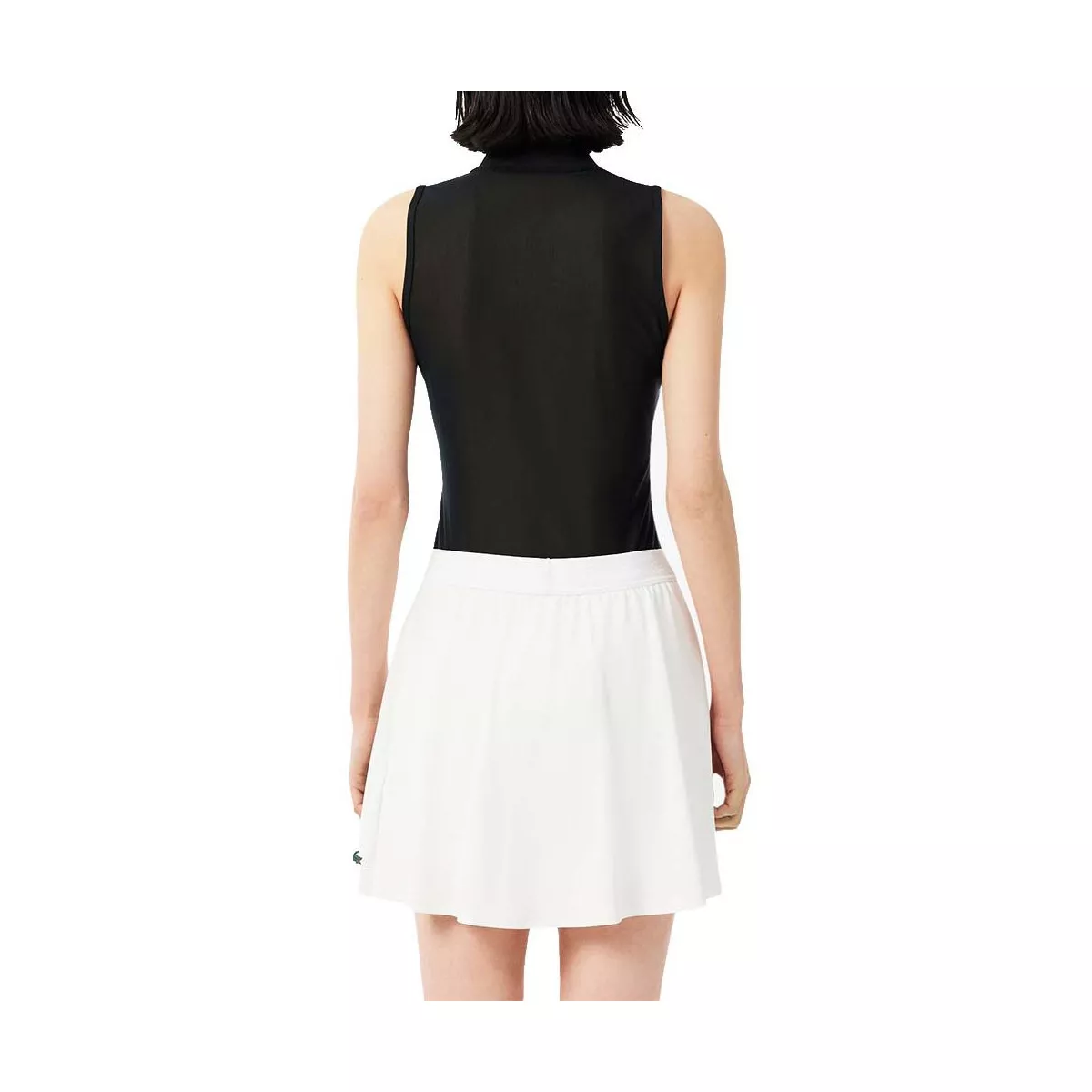 Lacoste Tennis Polo &auml;rmellos Damen Schwarz