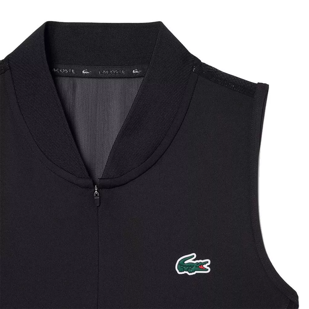 Lacoste Tennis Polo &auml;rmellos Damen Schwarz