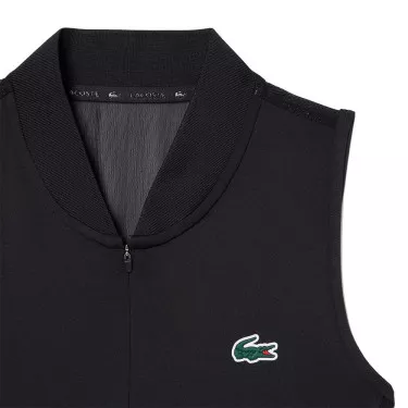 Lacoste Tennis Polo &auml;rmellos Damen Schwarz