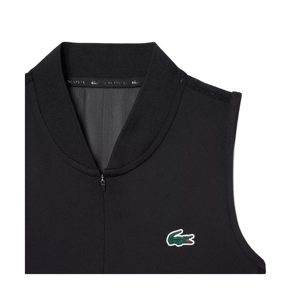 Lacoste Tennis Polo &auml;rmellos Damen Schwarz