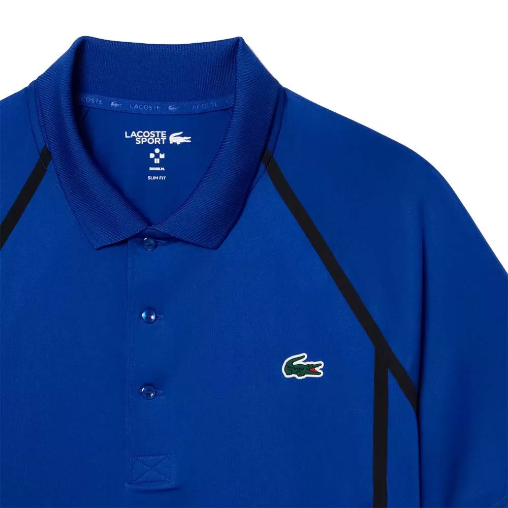 Lacoste Tennis Daniil Medwedew Polo Blau