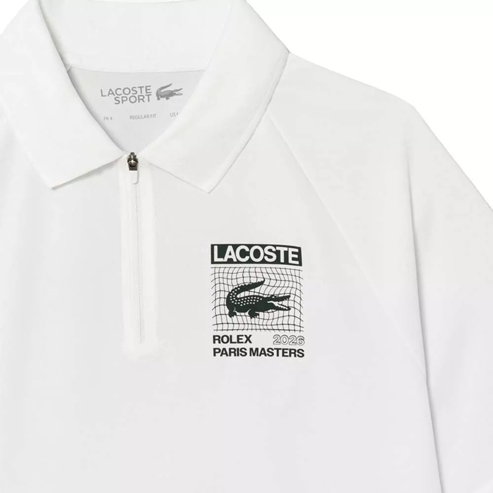 Lacoste Tennis Rolex Masters Polo Wei&szlig;