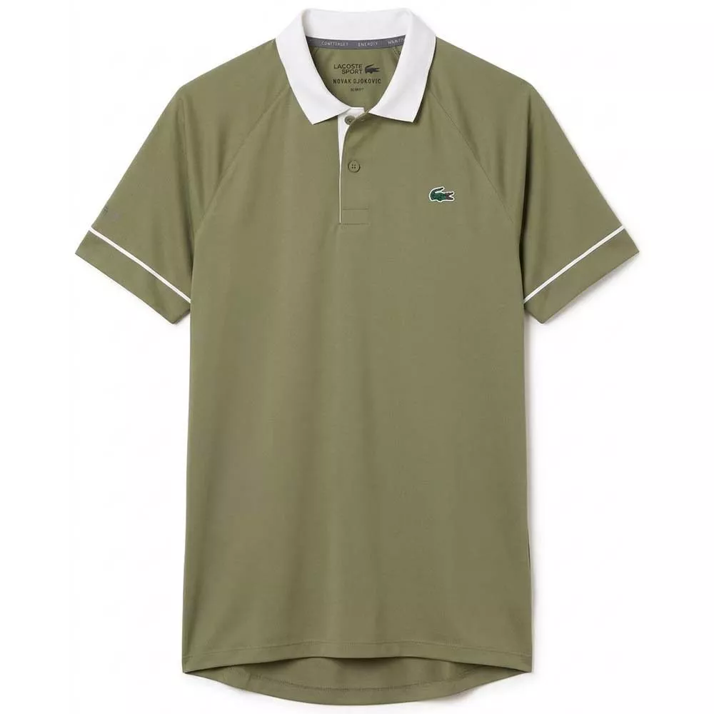 Lacoste Tennis Novak Djokovic On Court Polo Gr&uuml;n