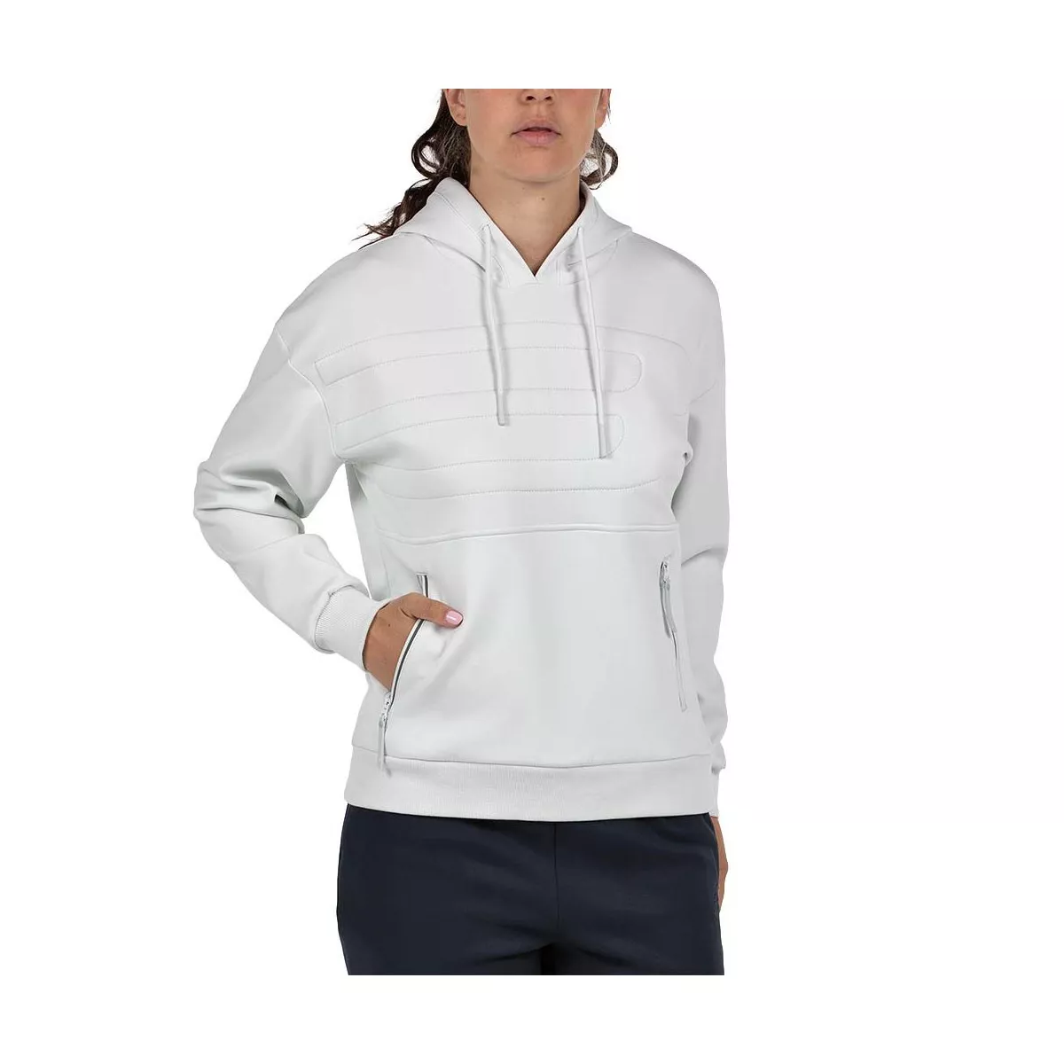 Bullpadel Eolia Kapuzenpullover Damen Wei&szlig;
