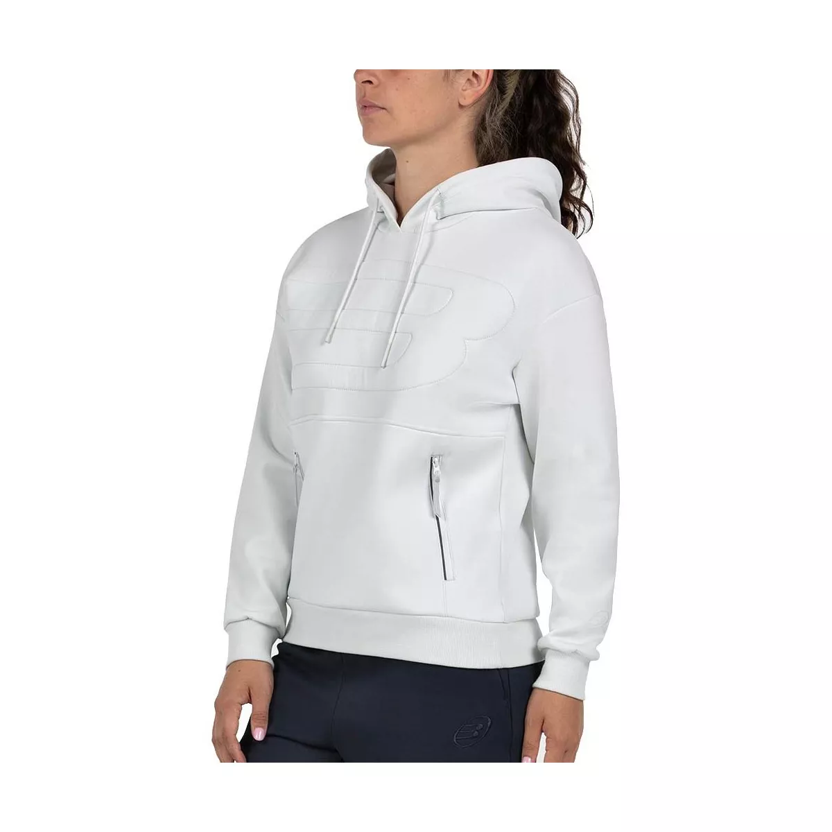 Bullpadel Eolia Kapuzenpullover Damen Wei&szlig;