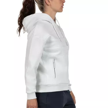 Bullpadel Eolia Kapuzenpullover Damen Wei&szlig;