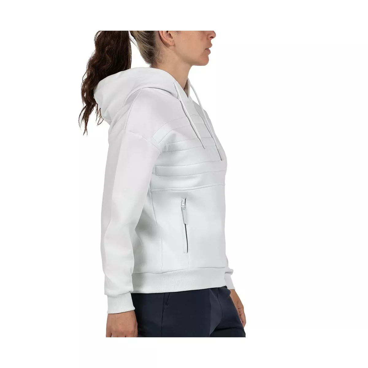 Bullpadel Eolia Kapuzenpullover Damen Wei&szlig;