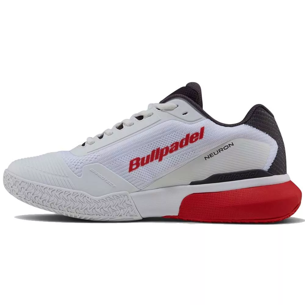 Bullpadel Neuron 26I Padelschuhe Wei&szlig; / Rot