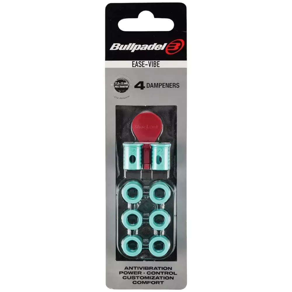 Bullpadel Ease Vibe Vibrationsd&auml;mpfer 4er-Pack T&uuml;rkis