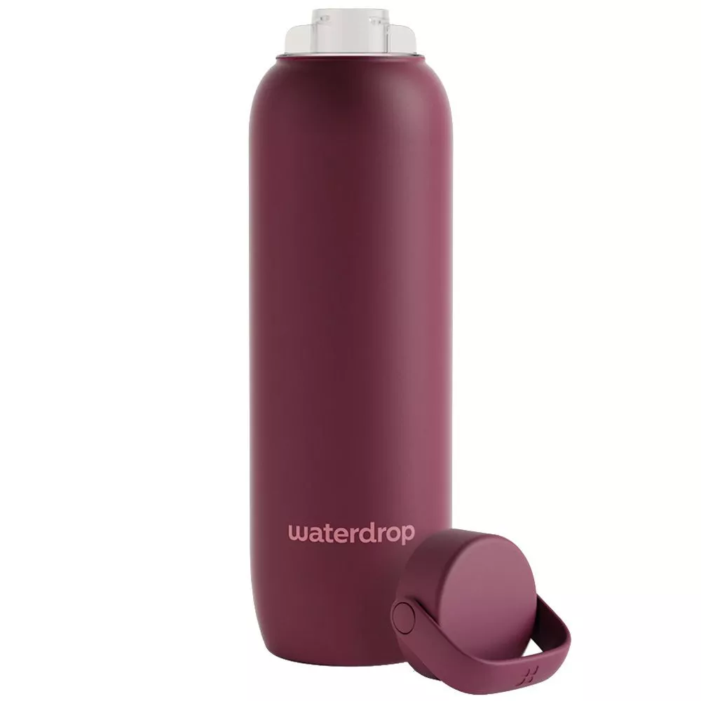Waterdrop Thermo Trinkflasche Bordeaux