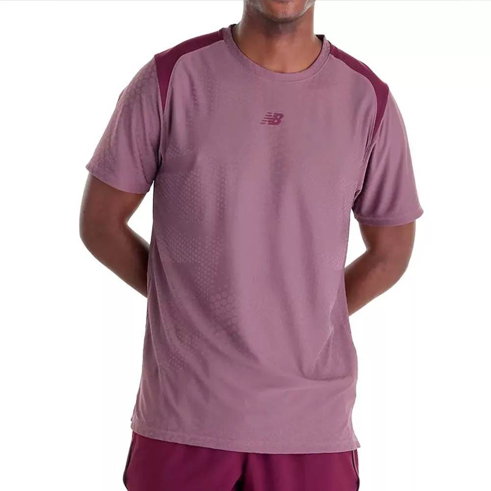 New Balance Tournament NYC T-Shirt Rosa / Bordeaux