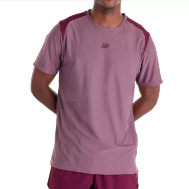 New Balance Tournament NYC T-Shirt Rosa / Bordeaux