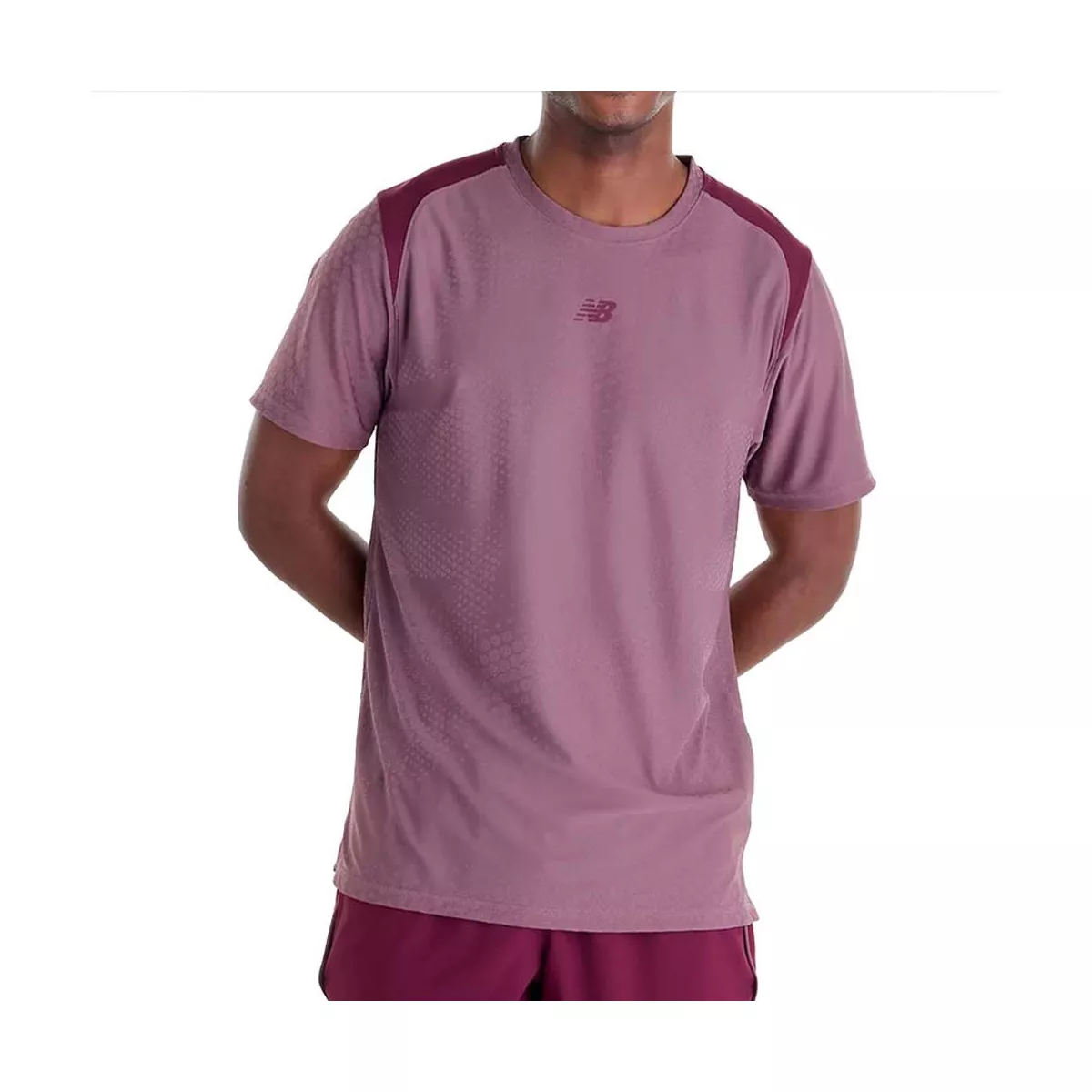 New Balance Tournament NYC T-Shirt Rosa / Bordeaux