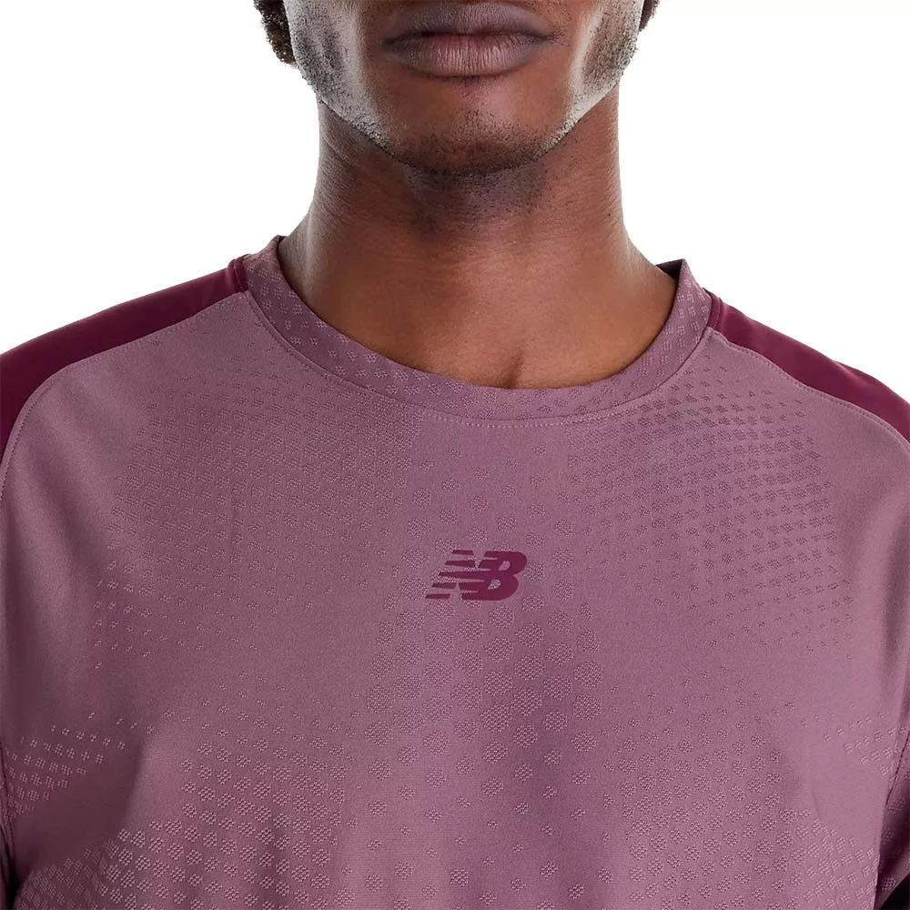 New Balance Tournament NYC T-Shirt Rosa / Bordeaux