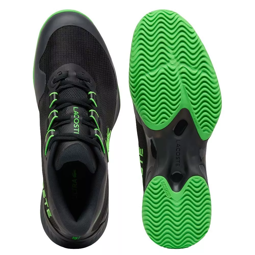 Lacoste AG-LT Ultra Tennisschuhe Clay Schwarz / Gr&uuml;n