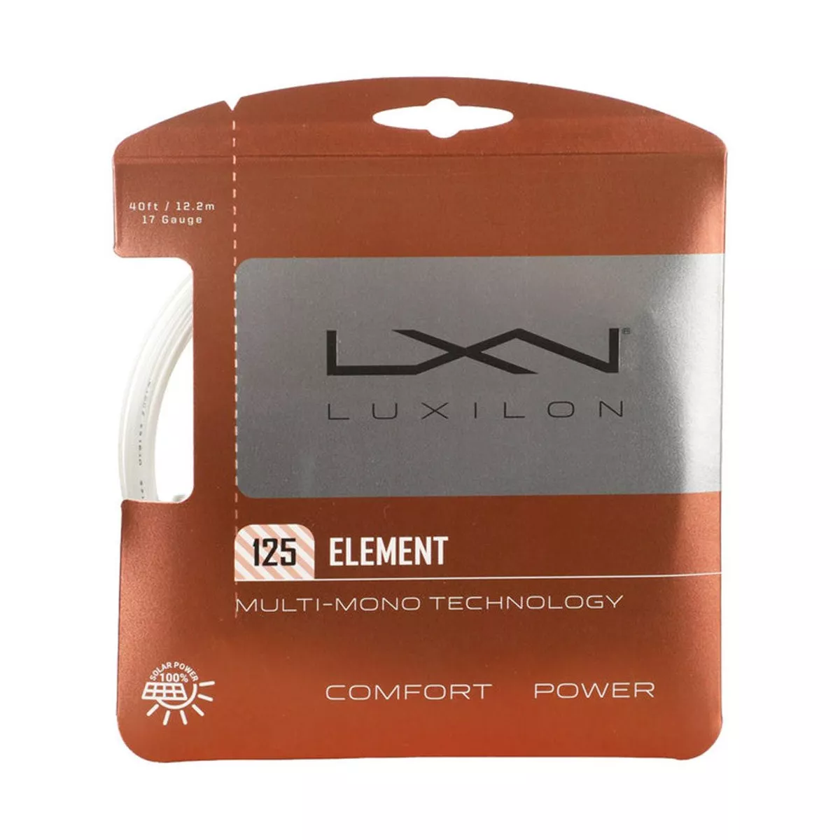 Luxilon Element Tennissaite Wei&szlig; 12 m
