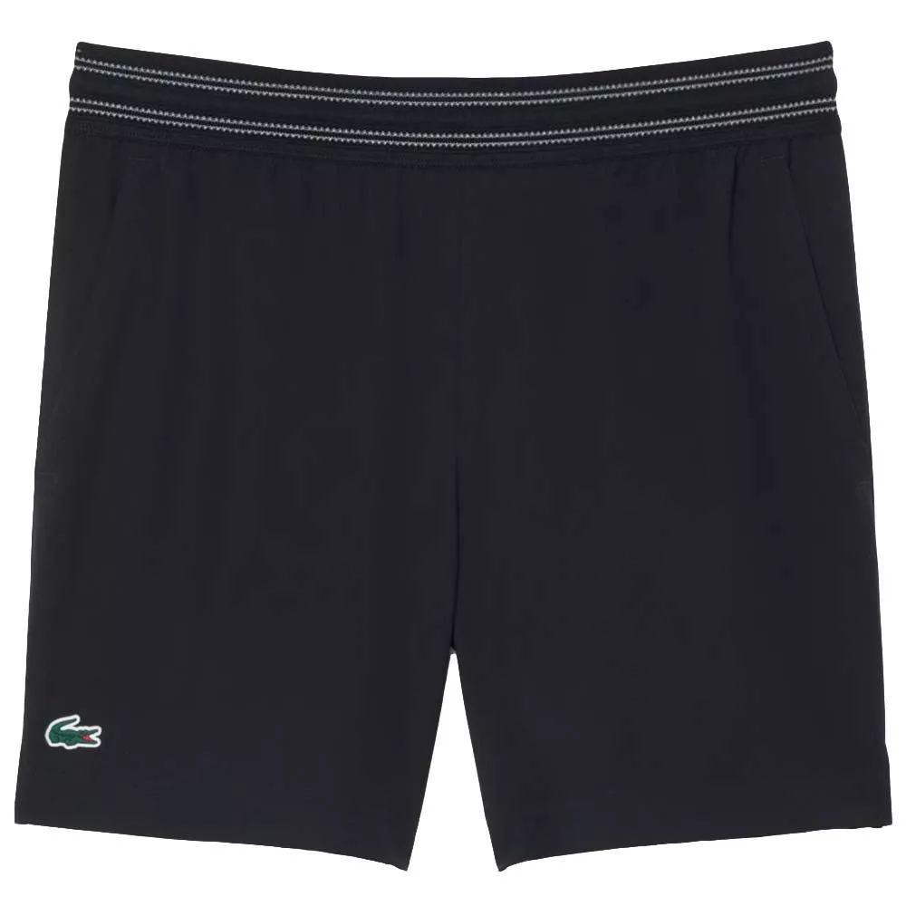 Lacoste Tennis Ultra Dry Reflektierender Short Schwarz