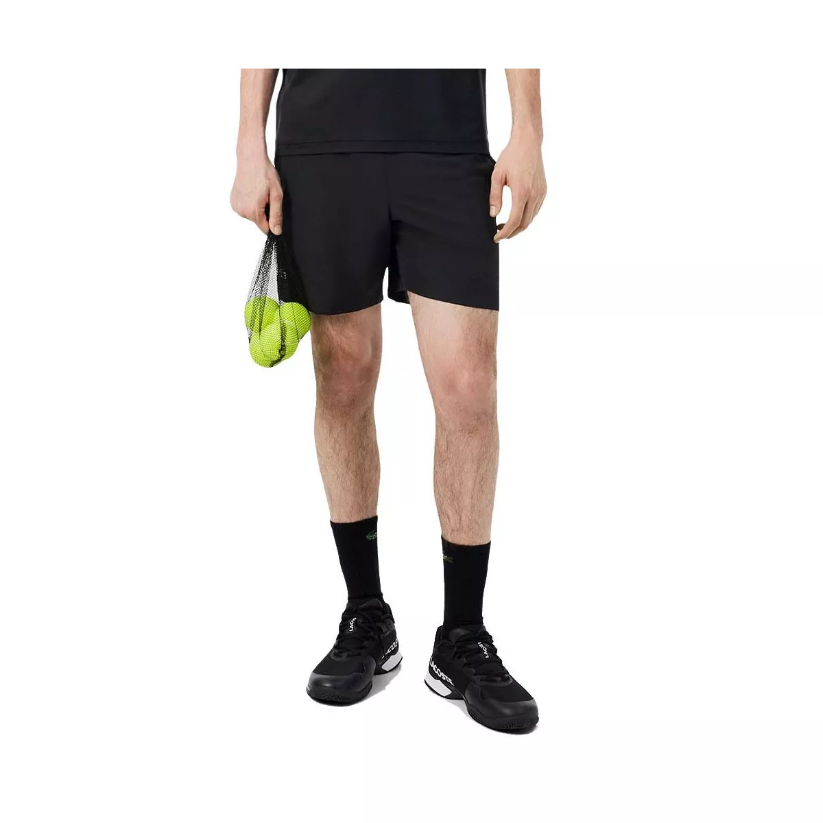 Lacoste Tennis Ultra Dry Reflektierender Short Schwarz