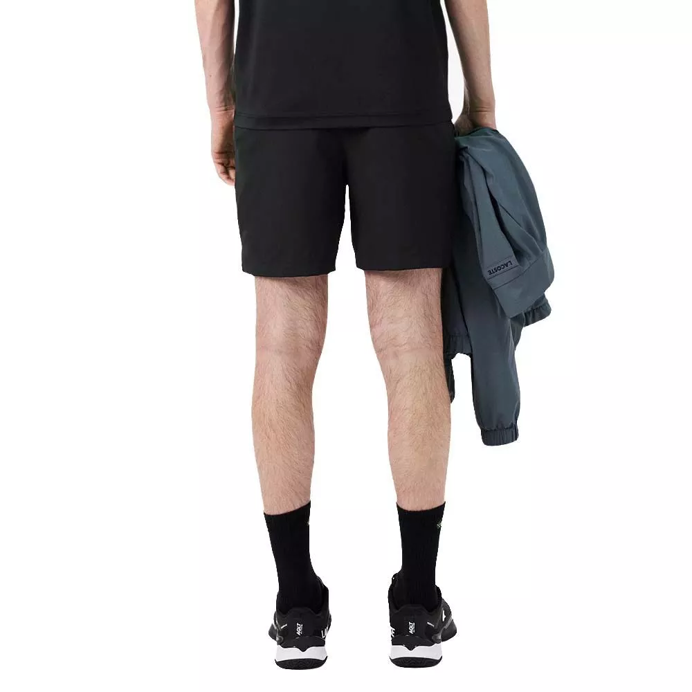 Lacoste Tennis Ultra Dry Reflektierender Short Schwarz