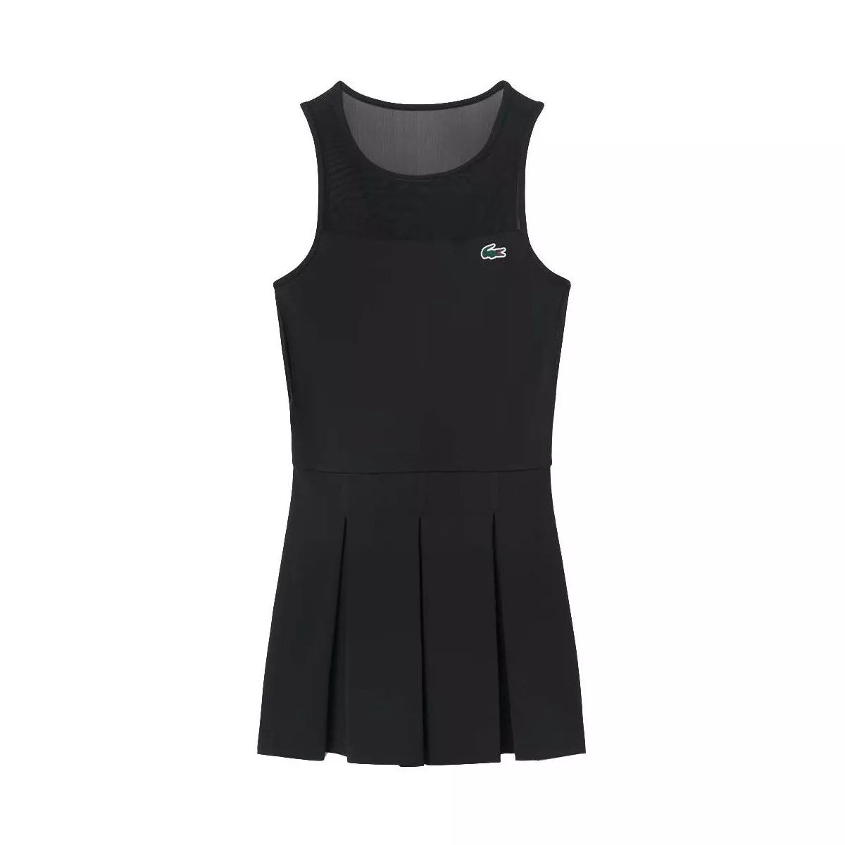 Lacoste Tennis Plisseekleid Stretch Schwarz
