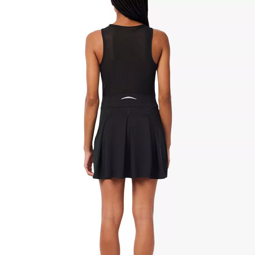 Lacoste Tennis Plisseekleid Stretch Schwarz