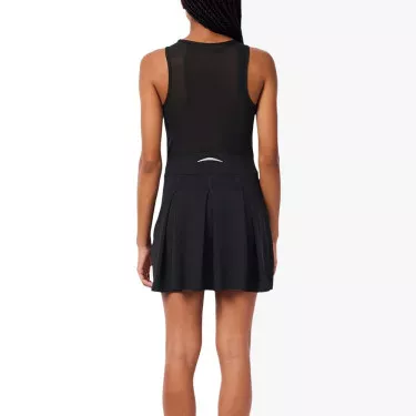 Lacoste Tennis Plisseekleid Stretch Schwarz