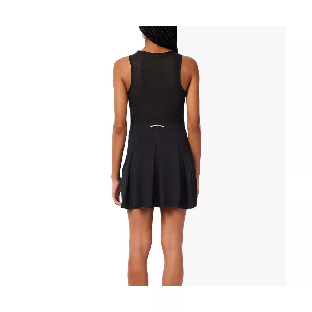 Lacoste Tennis Plisseekleid Stretch Schwarz