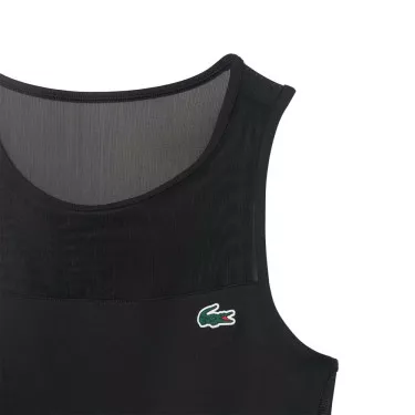 Lacoste Tennis Plisseekleid Stretch Schwarz