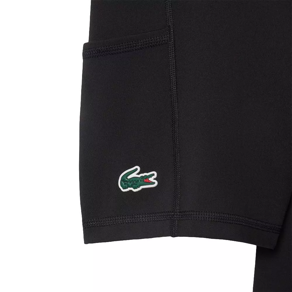 Lacoste Tennis Plisseekleid Stretch Schwarz