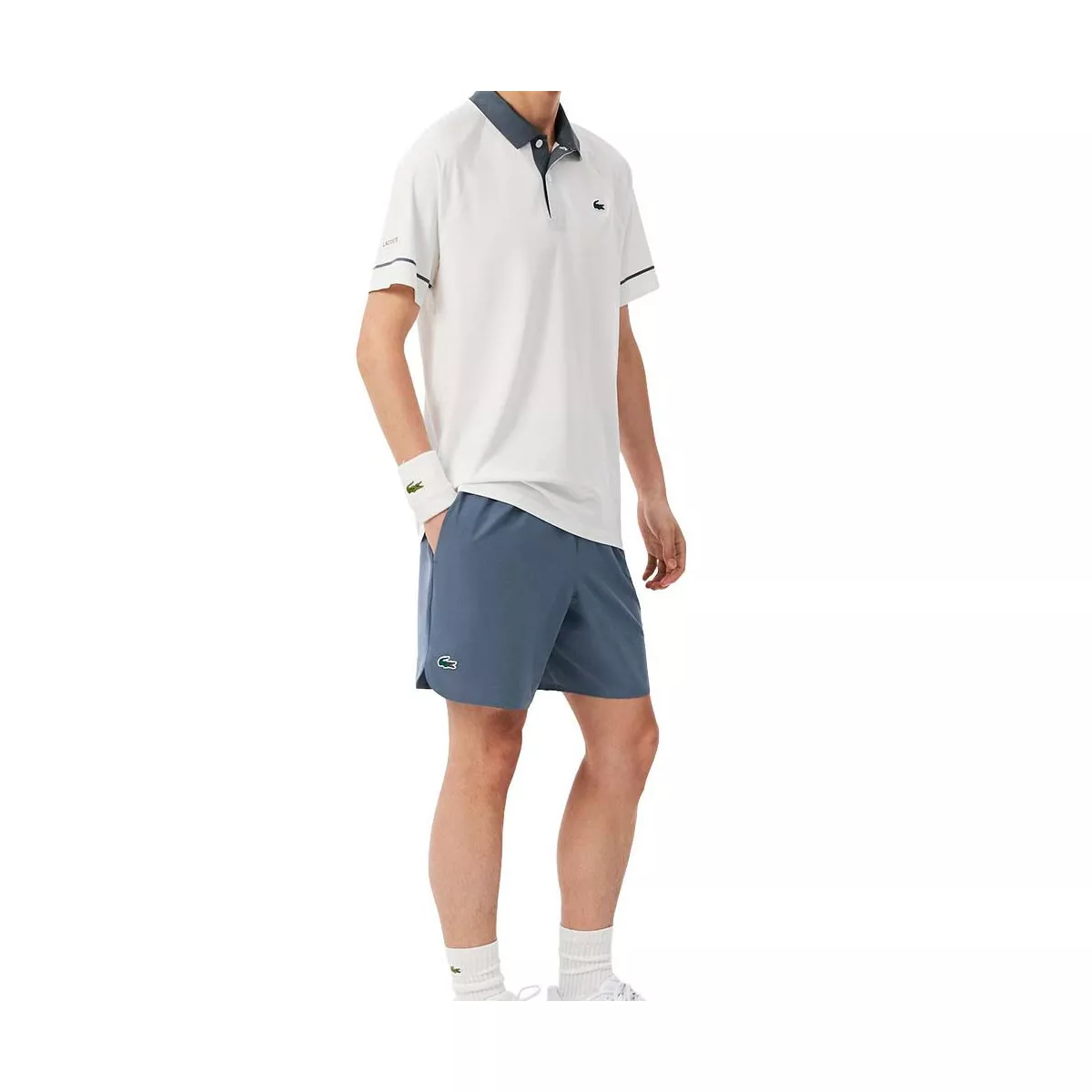 Lacoste Tennis x Novak Djokovic On Court Short Grau