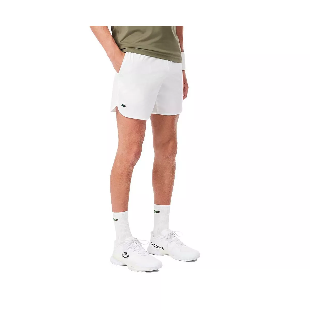 Lacoste Tennis x Novak Djokovic On Court Short Wei&szlig;