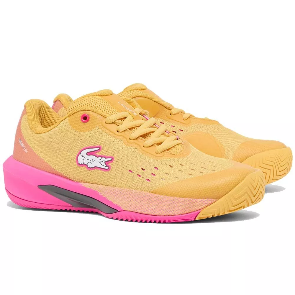 Lacoste AG-LT Evo Tennisschuhe Damen Gelb / Rosa