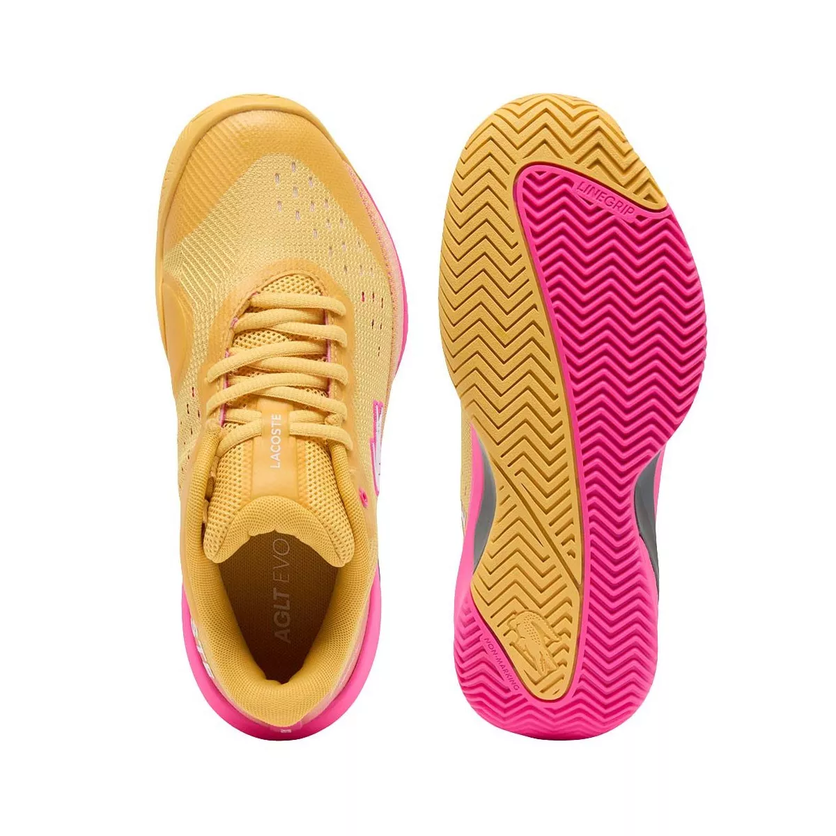 Lacoste AG-LT Evo Tennisschuhe Damen Gelb / Rosa