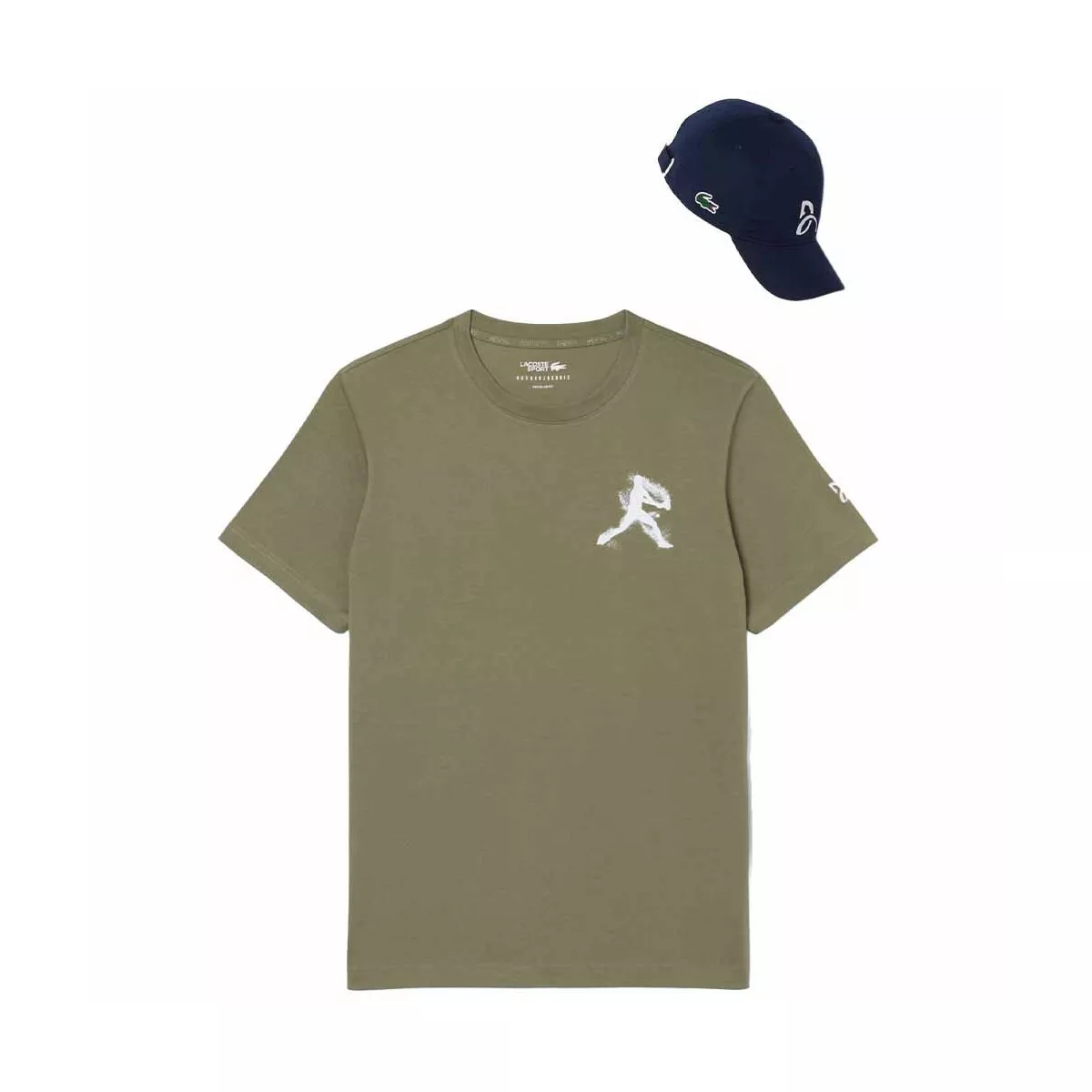 Lacoste Tennis x Novak Djokovic Set T-Shirt + Cap Khaki