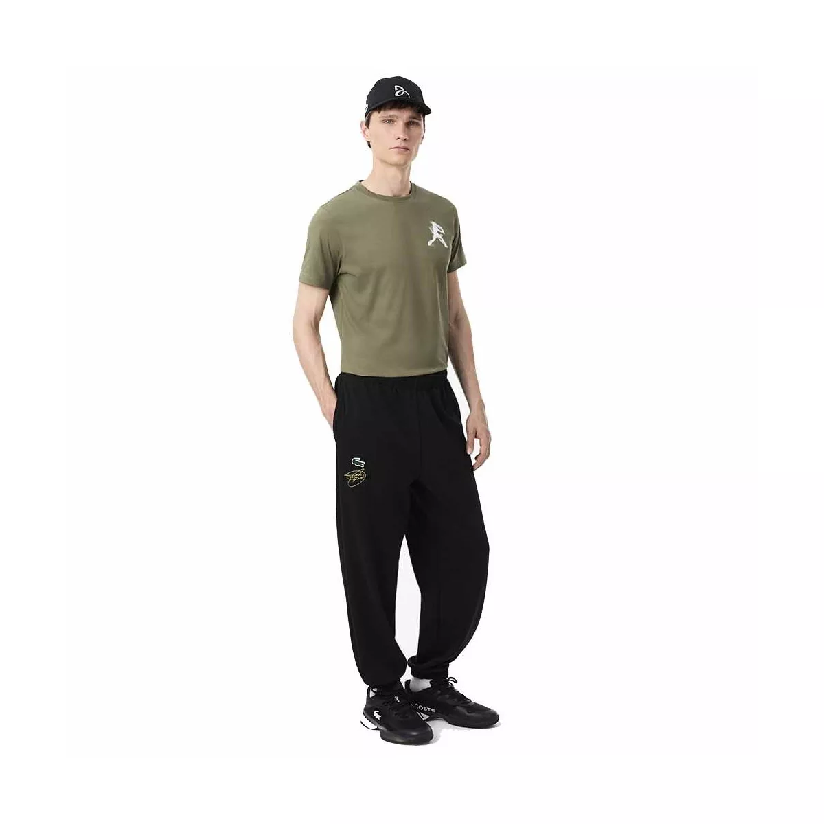 Lacoste Tennis x Novak Djokovic Set T-Shirt + Cap Khaki