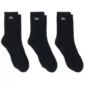 Lacoste Sport Long Socken Schwarz 3er-Pack