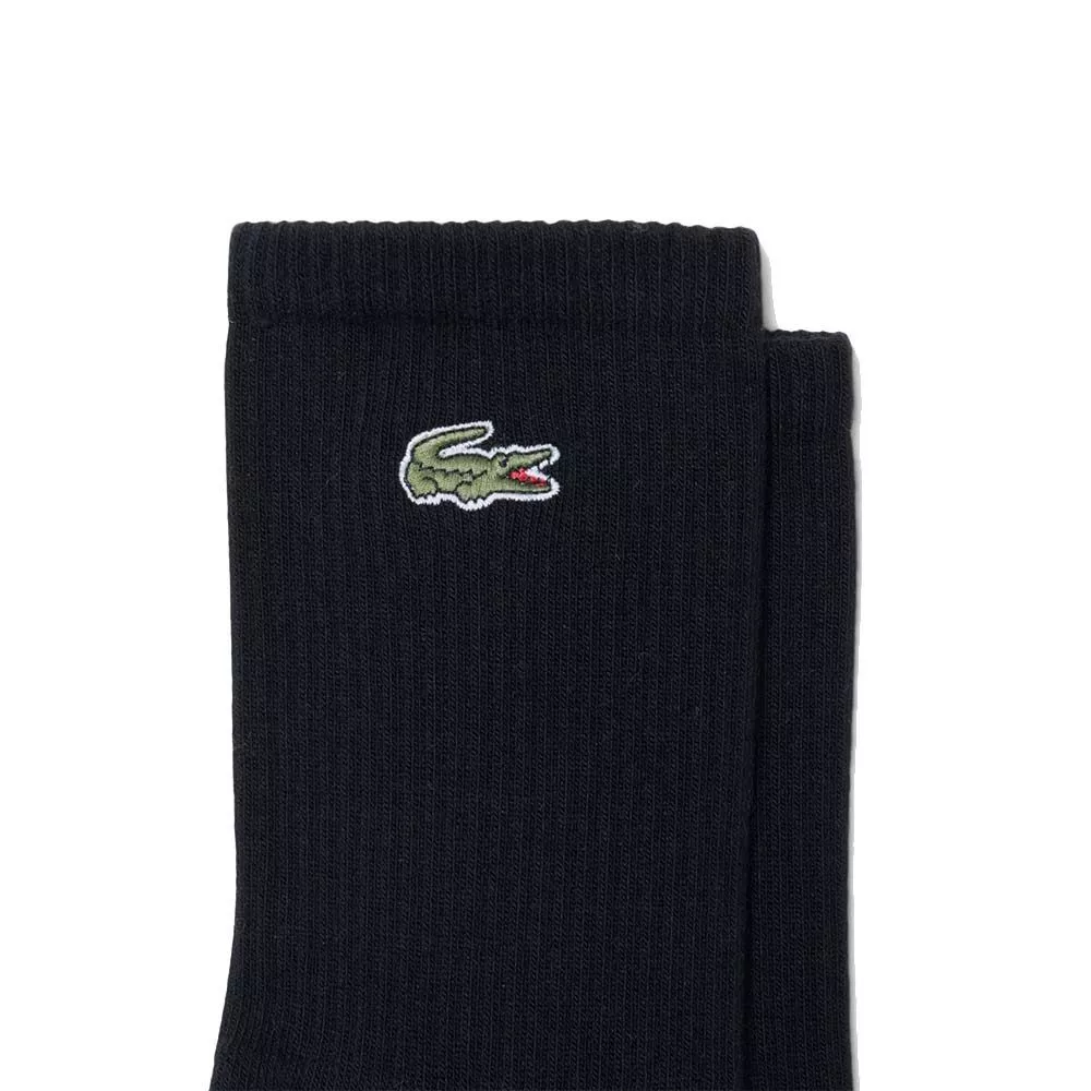 Lacoste Sport Long Socken Schwarz 3er-Pack