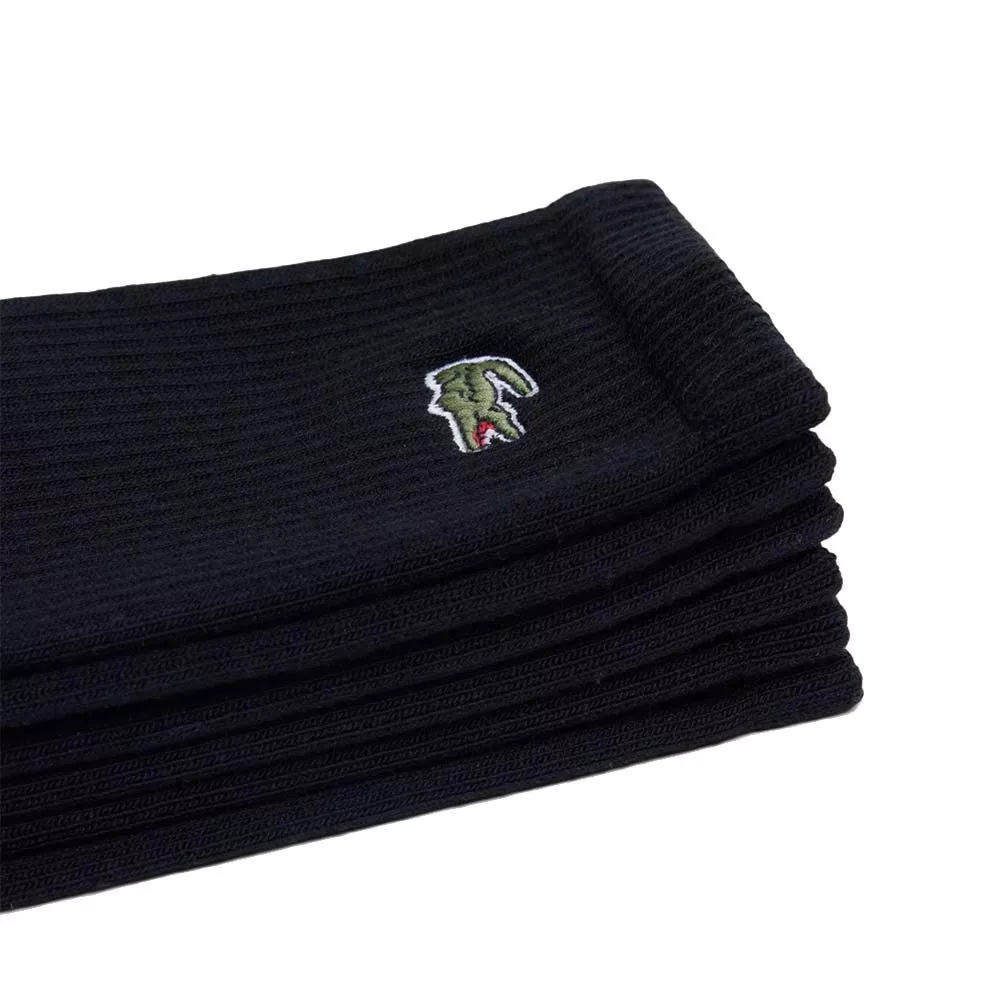 Lacoste Sport Long Socken Schwarz 3er-Pack