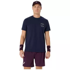 Asics Game Seasonal Graphic T-Shirt Marineblau