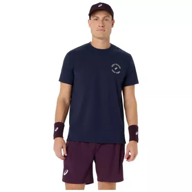 Asics Game Seasonal Graphic T-Shirt Marineblau
