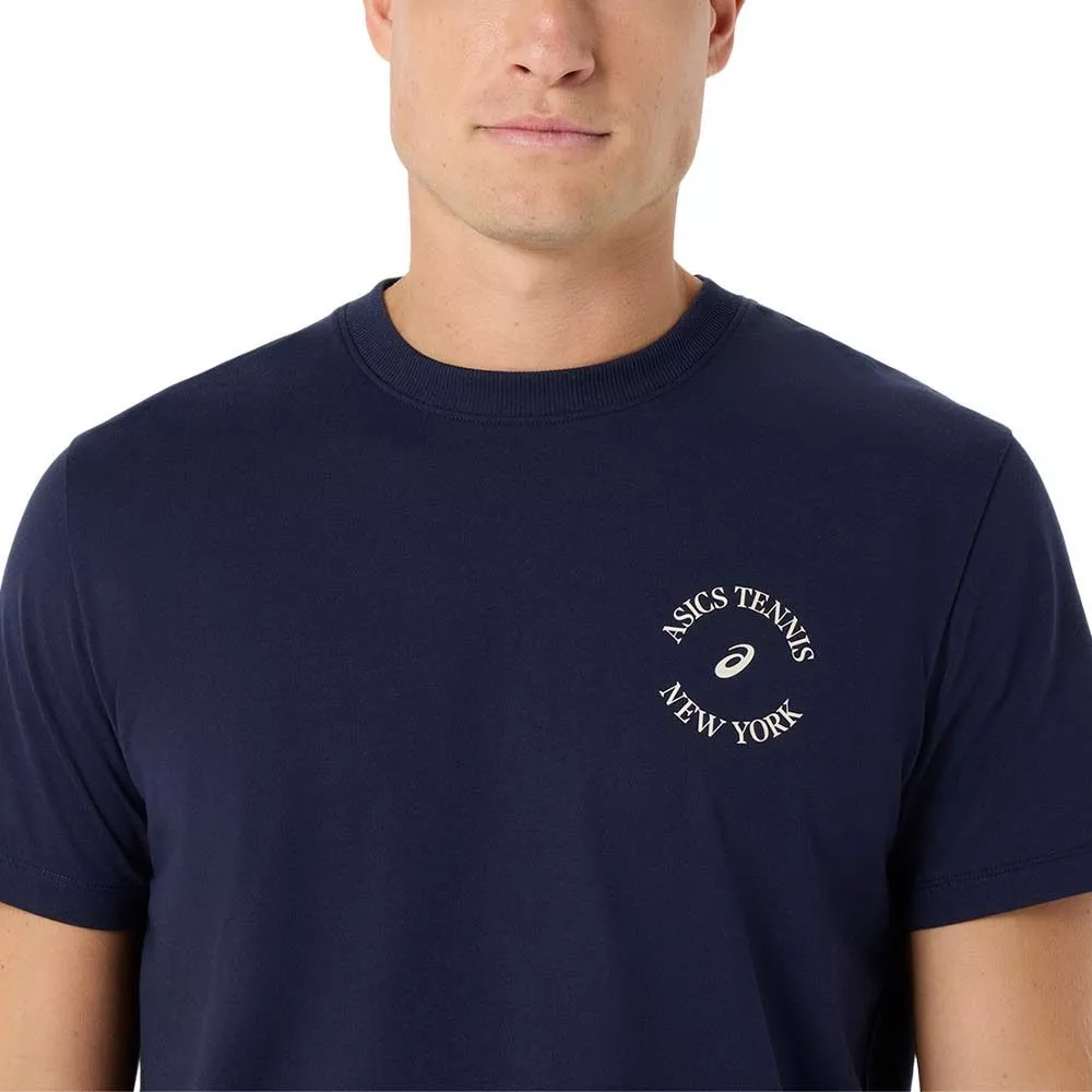 Asics Game Seasonal Graphic T-Shirt Marineblau