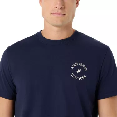 Asics Game Seasonal Graphic T-Shirt Marineblau