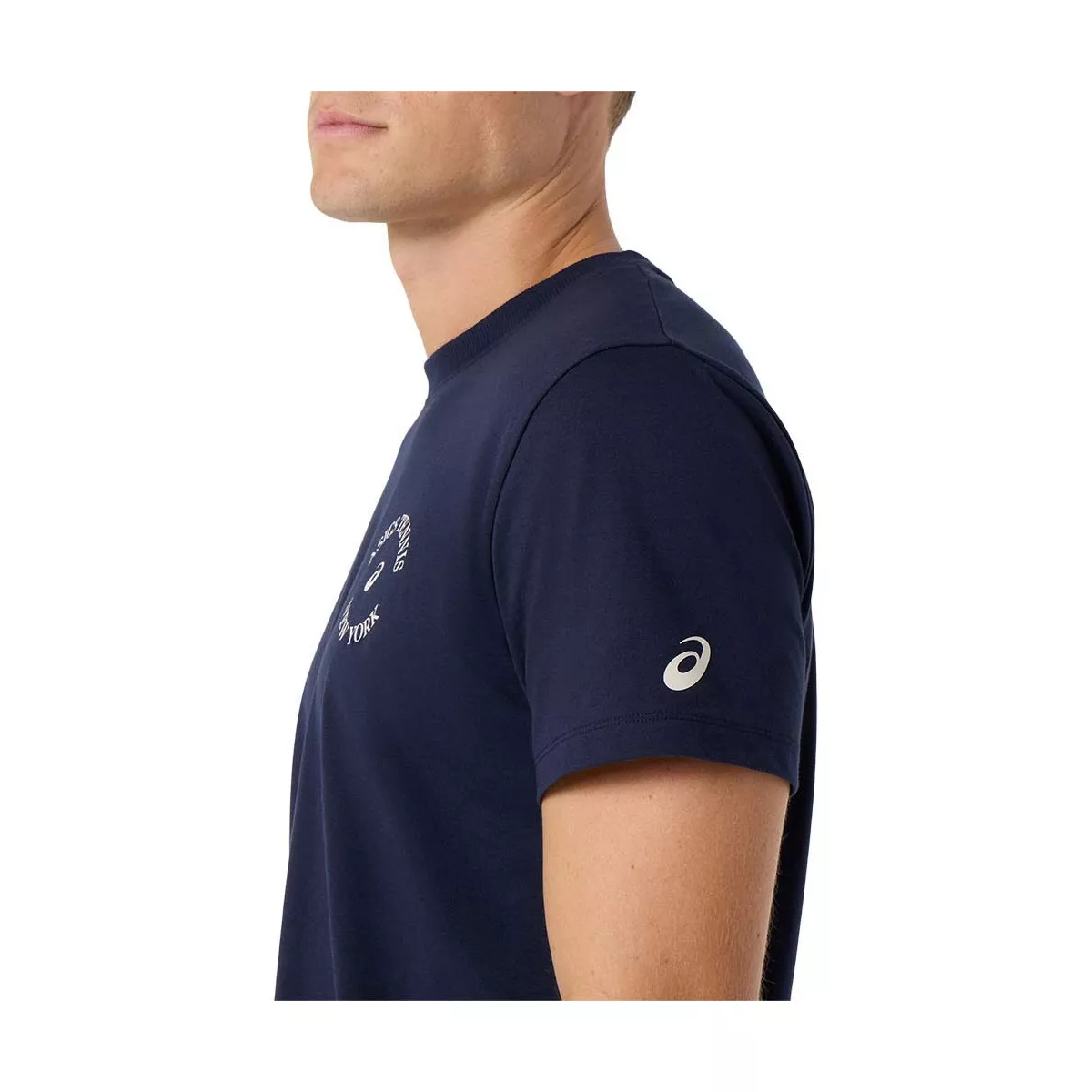 Asics Game Seasonal Graphic T-Shirt Marineblau