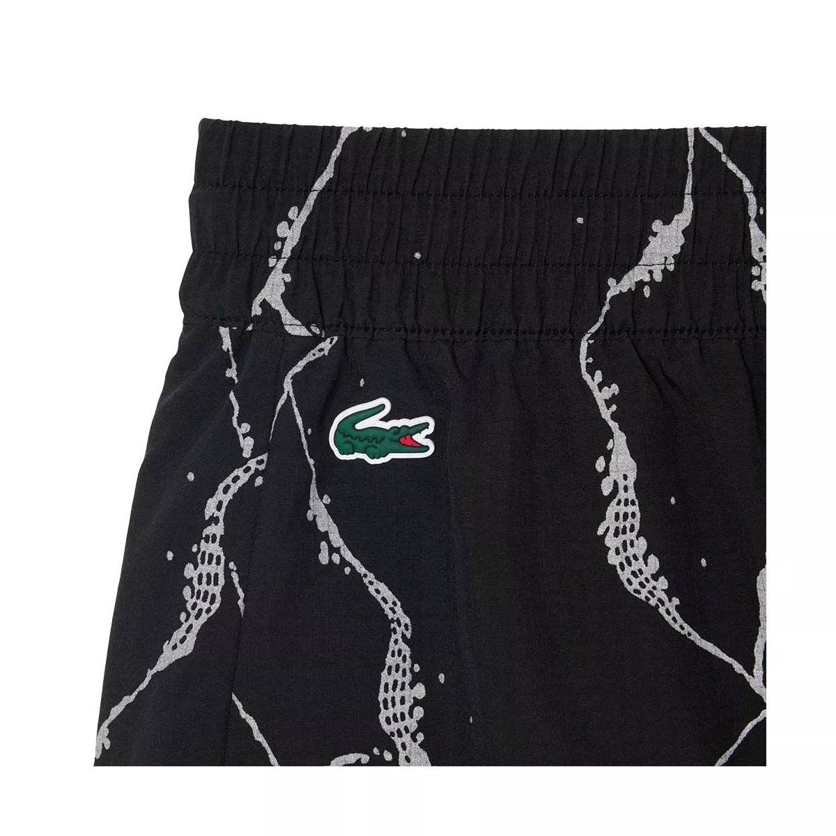 Lacoste Tennis Tennisshorts Reflektierender Druck Damen Schwarz