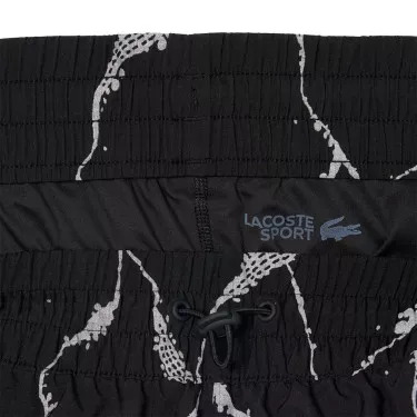 Lacoste Tennis Tennisshorts Reflektierender Druck Damen Schwarz